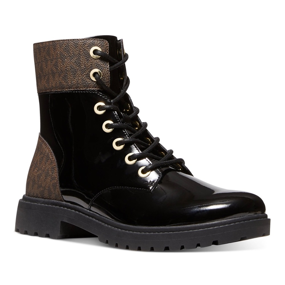 Mk Alistair lace -up lug sole combat boots. - Picture 2 of 5